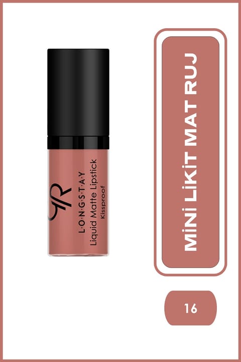 Golden Rose Longstay Liquid Matte Lipstick Mini No: 16 - رژ لب مایع مات بدون پخش