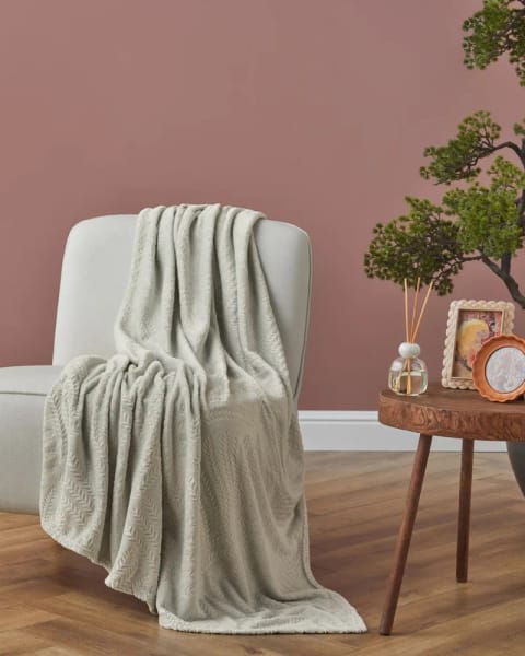 پتو تی‌وی اِمباس Orlin 120×160 سانتی‌متر کرم