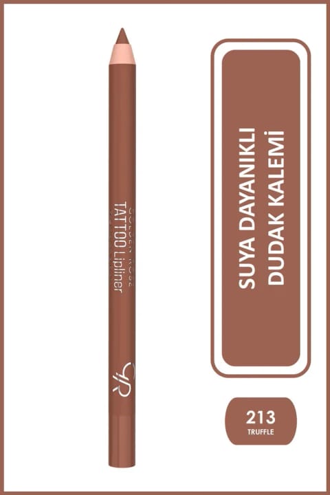 Golden Rose Tattoo Lipliner - خط لب ضد آب و ماندگار طولانی — 213 Truffle Kahverengi