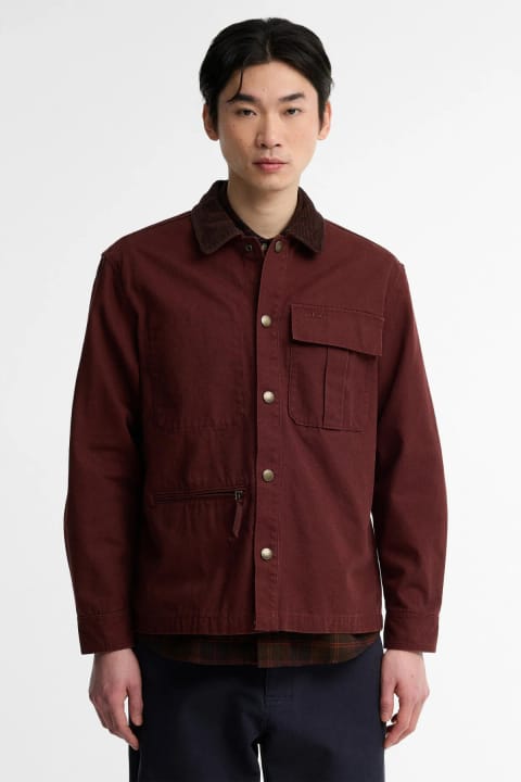 شومیز اورسایز کتان خارجی Barbour Ursula BR53 Chestnut