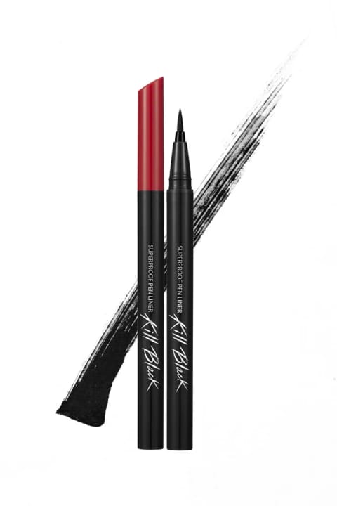 خط چشم CLIO Superproof Pen Liner با نوک اسفنجی و ضد آب — Black 01 Black