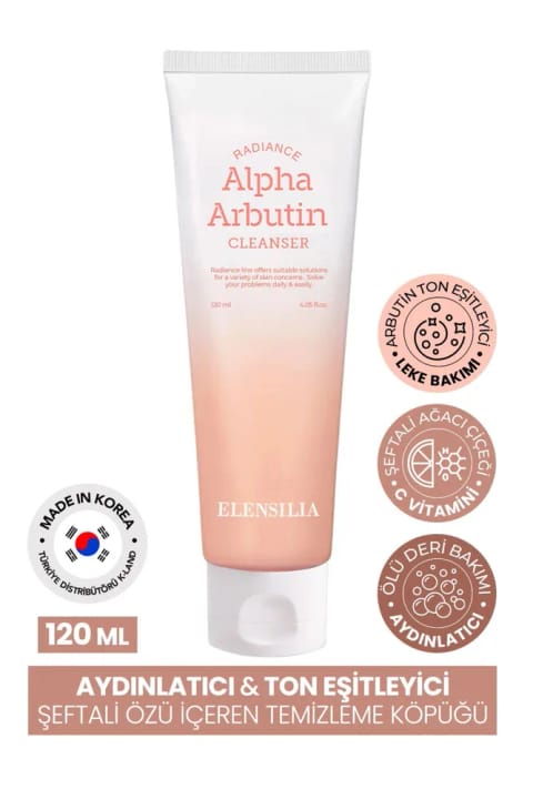 ELENSILIA شوینده فومی روشنکننده و یکدستکننده رنگ پوست با Arbutin Radiance