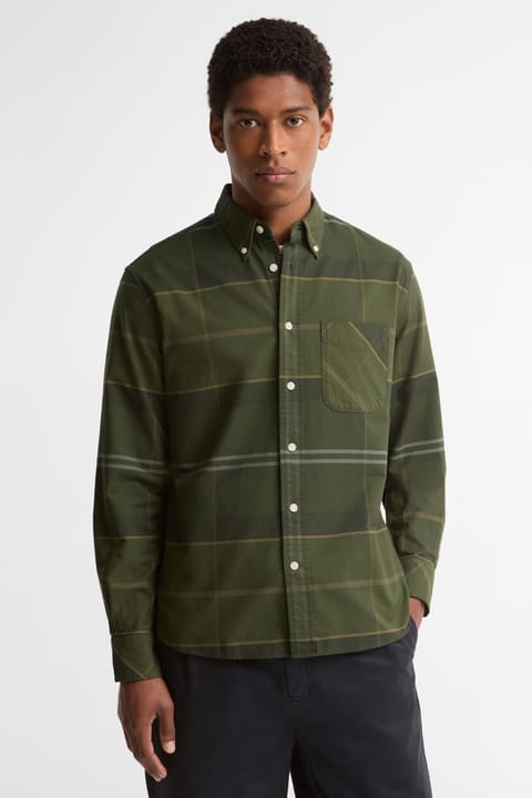 پیراهن Barbour مدل Mineral Tartan Dunoon Authentic Gömlek SG75 Pine Glen