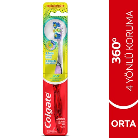 Colgate 360 Advanced مسواک (متوسط)