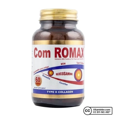 گلوکزامین، کندرویتین و MSM مدل Romax — ۶۰ قرص