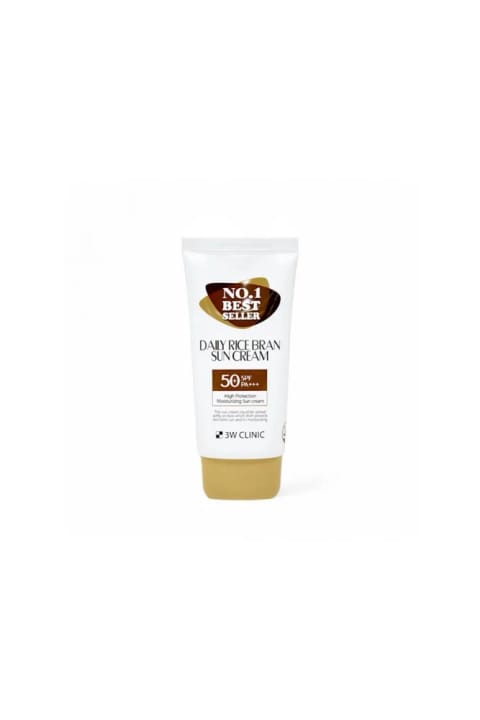 3W CLINIC کرم ضدآفتاب مرطوبکننده سبوس برنج 70ml SPF50+ PA+++ Daily Ric...