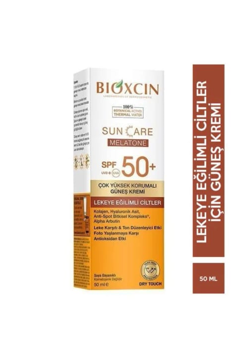 Bioxcin Sun Care Melatone SPF50 ضدآفتاب مناسب پوست‌های مستعد لک ۵۰ میلی‌لیتر