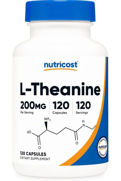 Nutricost L-Theanine 200mg، 120 کپسول، Double Strength - Non-GMO، Gluten Free و...