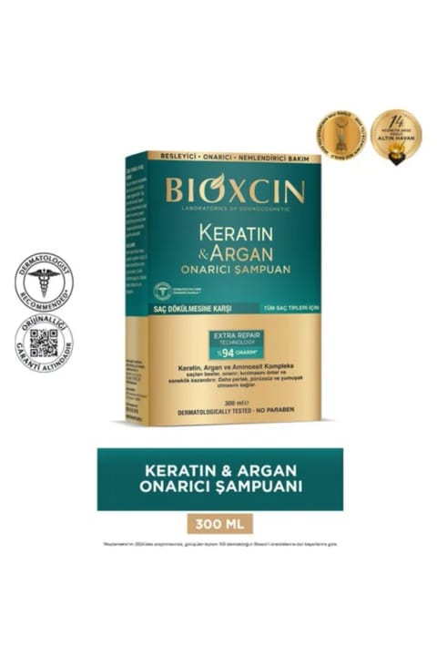شامپو کراتین و آرگان Bioxcin 300 میل