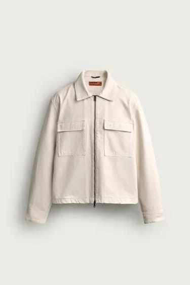 Zara اورشرت با جیب و فیت باکس