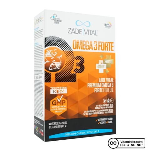 Zade Vital Omega 3 Forte 40 کپسول