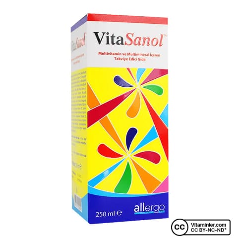 شربت مولتیویتامین Allergo VitaSanol 250 میلیلیتر