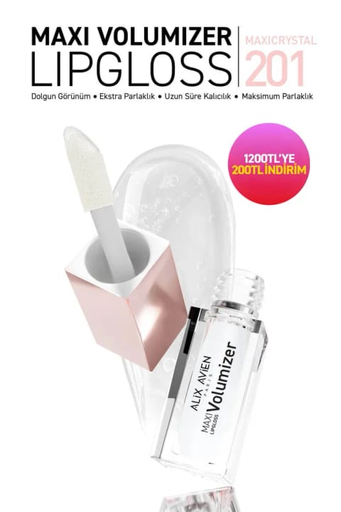 Alix Avien Maxivolumizer Lipgloss 201 - Maxicrystal - ماندگار و مرطوبکننده ...