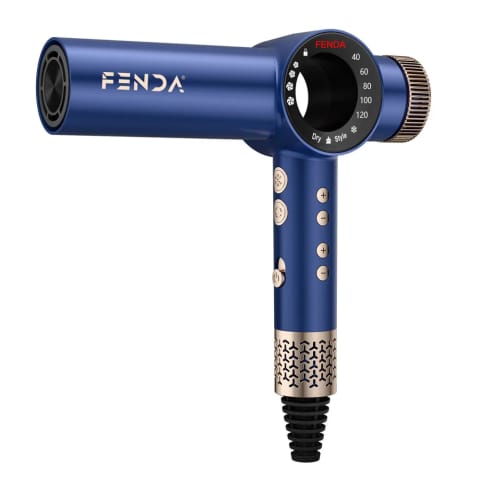 سشوار و حالتدهنده حرفهای Fenda با نمایشگر دیجیتال آبی FNDSACKR0007BLUE