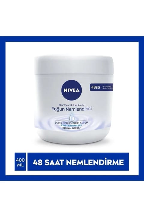 NIVEA کرم مراقبت از دست و بدن با رطوبترسانی عمیق برای پوست نرمال و خشک 400 میلیلیتر
