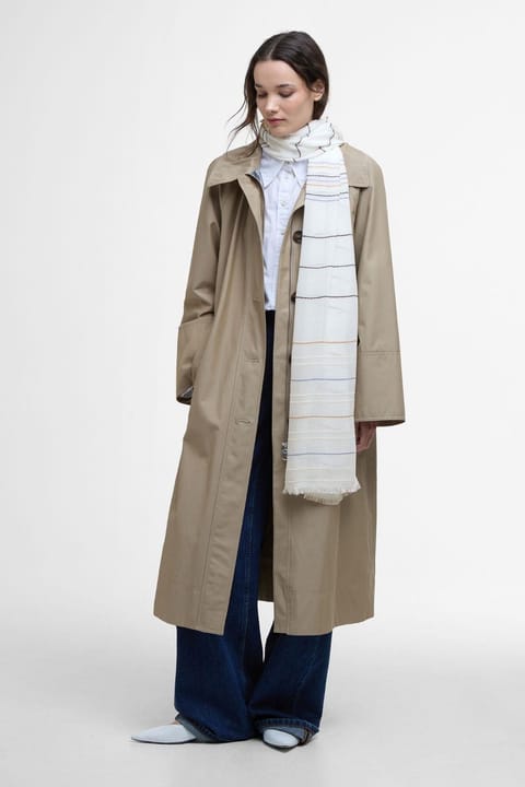 شال راهراه Barbour مدل Erica رنگ Breeze Blue کد BL63