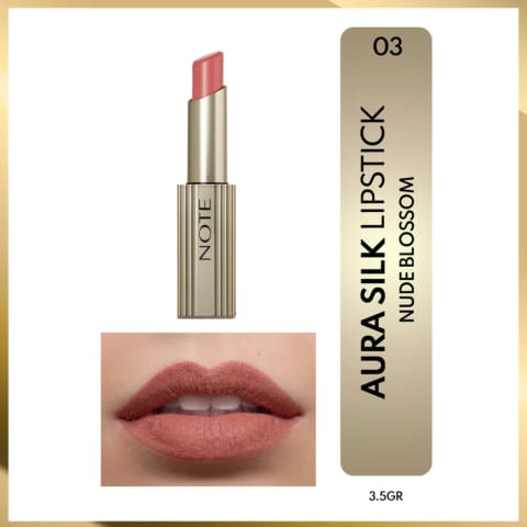 Note Aura Silk Lipstick رژ لب 03 Nude Blossom