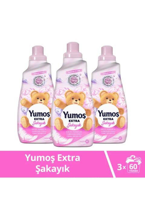 Yumoş Extra Concentrate نرم‌کننده لباس گل صدتومانی 1440 X3