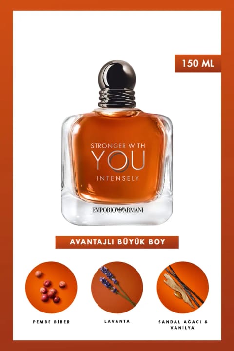 Emporio Armani Stronger With You Intensely ادوپرفیوم ۱۵۰ میلی‌لیتر