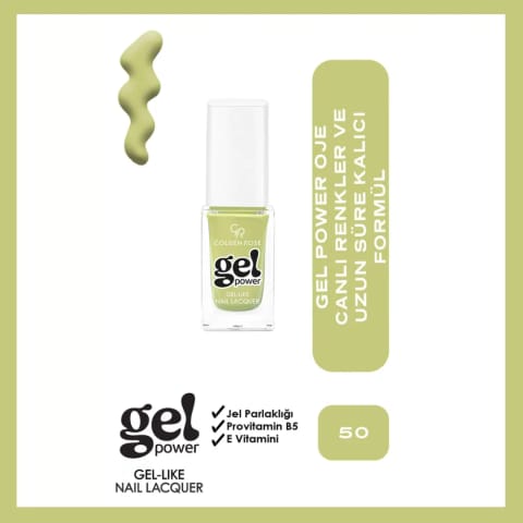 Golden Rose Power Gel Like لاک ناخن رنگ 50