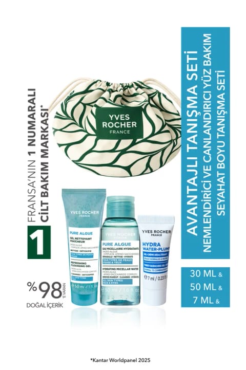 ست آشنایی مراقبت از صورت مرطوبکننده و احیاکننده سایز سفر Yves Rocher