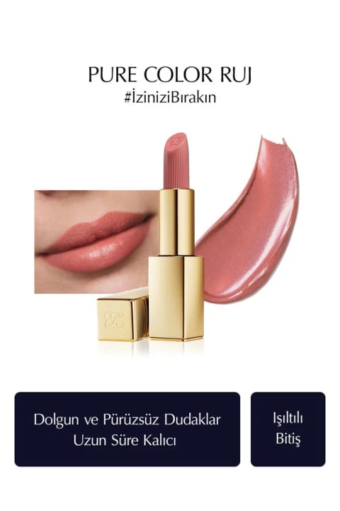 رژ لب Hi-Lustre Estee Lauder - Pure Color Hi-Lustre Lipstick — 540 Angel Lips