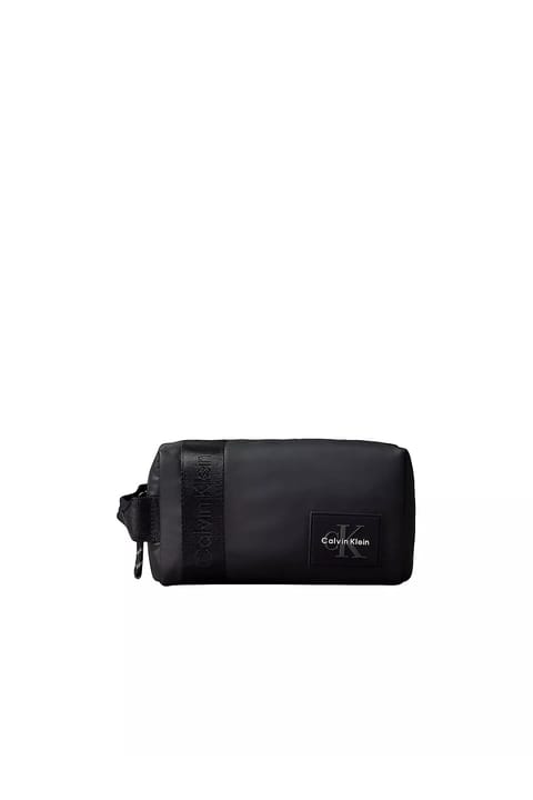 کیف دستی مردانه Calvin Klein مدل Monologo مشکی با زیپ رو