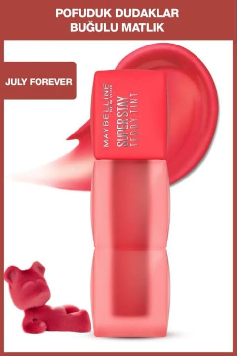 رژ مایع مات بلندمدت Maybelline Super Stay Teddy Tint — 35 July Forever