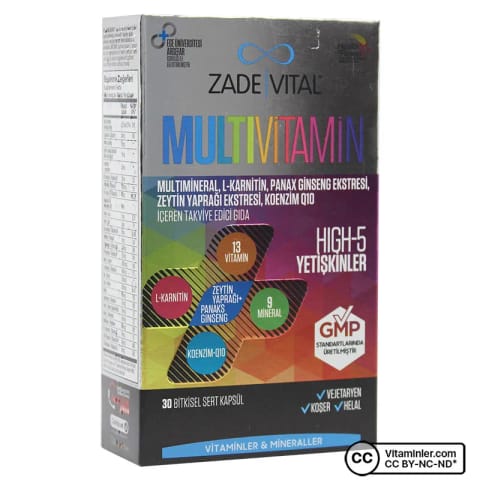 Zade Vital مولتی‌ویتامین ۳۰ کپسول