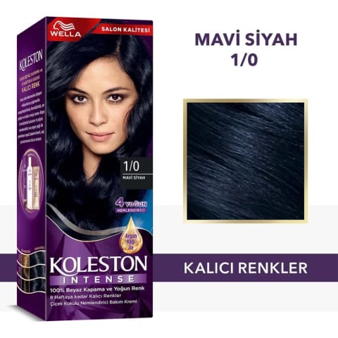 رنگ مو Koleston Intense 1/0 مشکی آبی