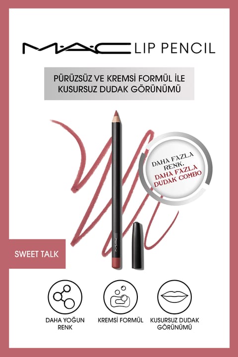 مداد لب کرمی ماندگار M.A.C مدل Lip Pencil Sweet Talk حجم 1.45 گرم