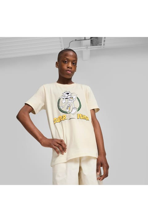 تیشرت کرم بچگانه Puma Super Graphic