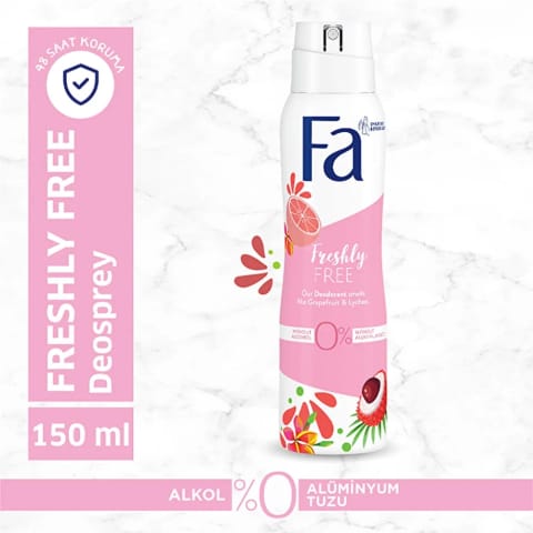Fa Grapefruit & Lychee دئودورانت اسپری زنانه ۱۵۰ میلیلیتر