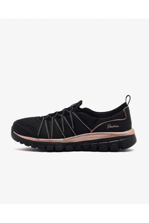 SKECHERS GRACEFUL زنانه مشکی / صورتی طلایی کفش روزمره 100888 BKRG