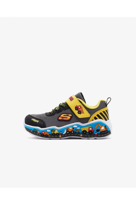 SKECHERS PLAY SCENE کفش اسپرت پسر بچه مشکی/زرد 407312N BKYL