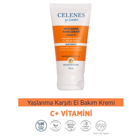 Celenes Sea Buckthorn کرم دست ضد پیری ۷۵ میلی‌لیتر