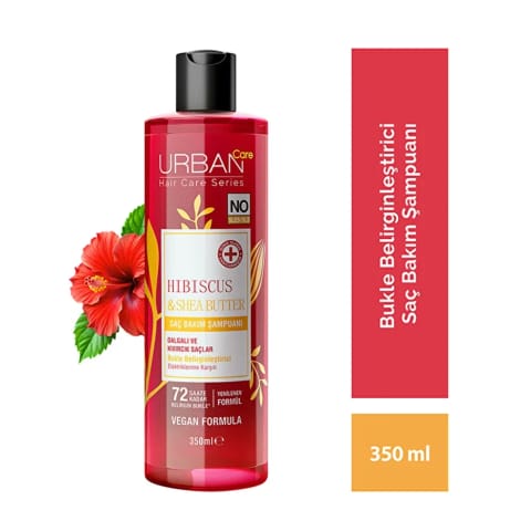 شامپوی حالت‌دهنده موهای فر Urban Care با عصاره هیبیسکوس و کره شی ۳۵۰ میلی‌لیتر