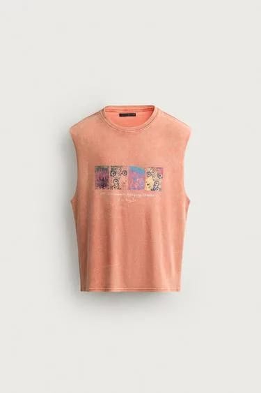 Zara تاپ بافتنی طرح‌دار