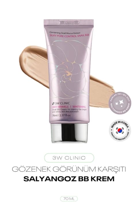 3W CLINIC کرم BB ضد ظاهر منافذ کرهای Silky Pore Control