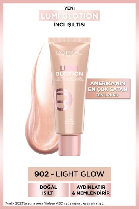 L'Oreal Paris Glotion All-In-One درخشش طبیعی 902 - Light Glow