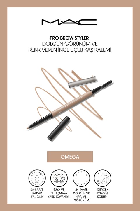 M.A.C Pro Brow Styler مداد ابرو نوک‌باریک حجم‌دهنده و رنگ‌دهنده - Omega