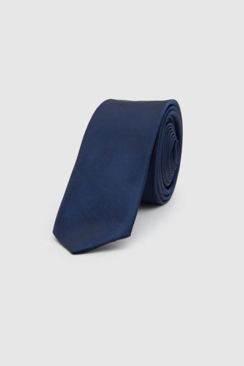 D'S Damat کراوات سرمهای ساده ۴ سانتیمتری