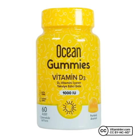 Ocean Gummies Vitamin D3 60 عدد جویدنی