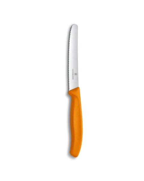 چاقوی گوجه و میز Victorinox مدل 6.7836.L119 سایز 11 سانتی‌متر رنگ نارنجی