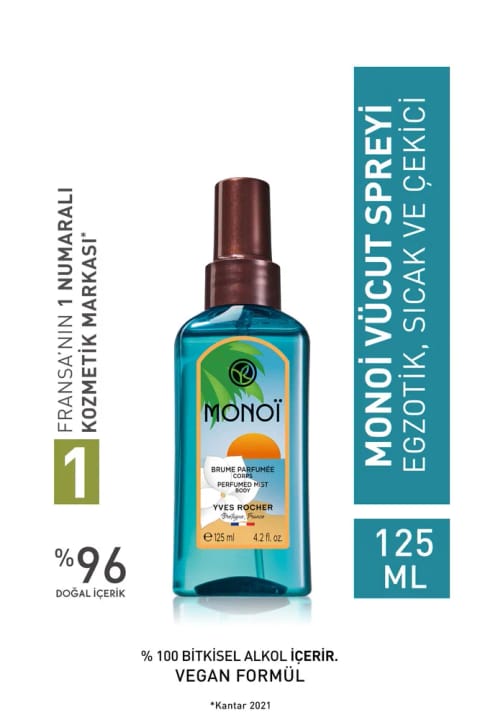 Yves Rocher اسپری بدن مونوی ماندگار ۳۵ سالگرد - ۱۲۵ میلیلیتر - KEYON2524