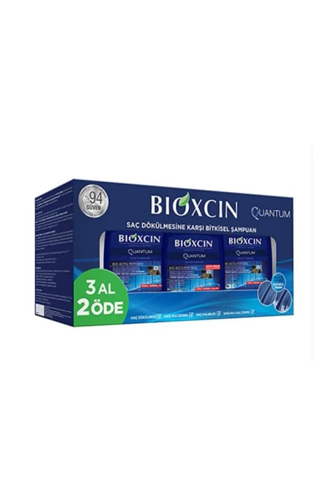 Bioxcin Quantum شامپو 3+1 هدیه خشک و معمولی 3×300 میلیلیتر