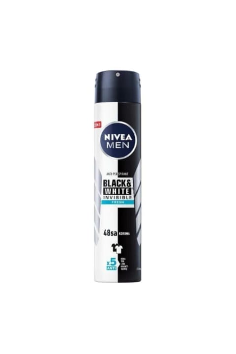 NIVEA Black&White مردانه 200 میلی‌لیتری دئودورانت اسپری