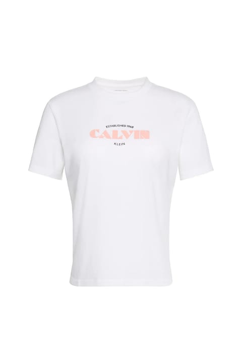 تیشرت آستین کوتاه زنانه Calvin Klein مدل Classic Resort با لوگو