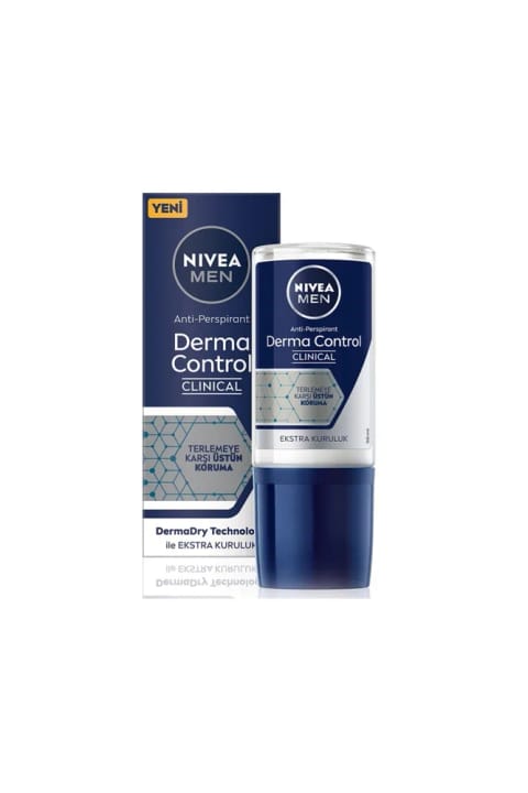 NIVEA Derma Control Clinical دئودورانت رولآن محافظت فوقالعاده مردانه ۵۰ میلیلیتر