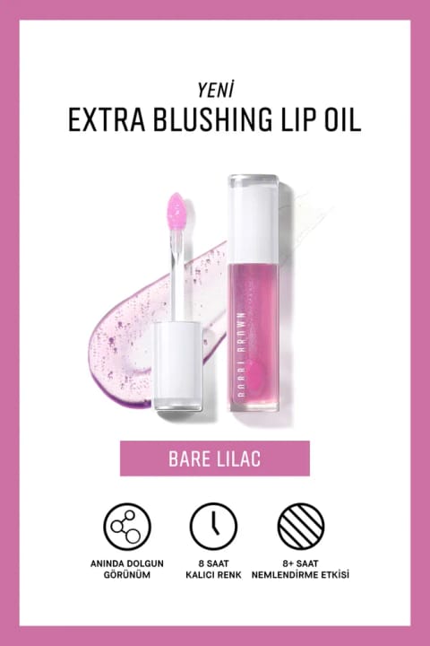 ROUGE BOBBI BROWN Extra Blushing Lip Oil مرطوب‌کننده روغن لب رنگی - Bare Lilac